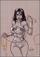 Bessadi. Illustration originale Wonder Woman