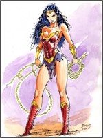 Vukic. Illustration originale Wonder Woman