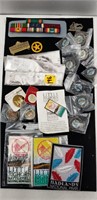 23PC PATCHES & PINS ASSORTMENT