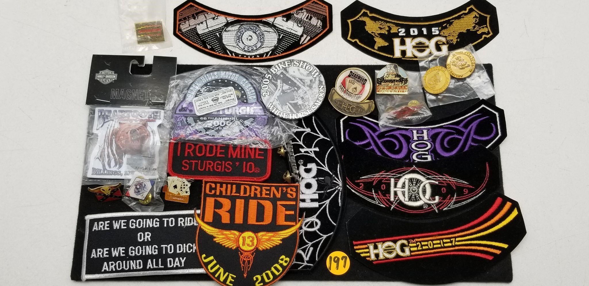 NEW BIKER PATCHES & PINS COLLECTION