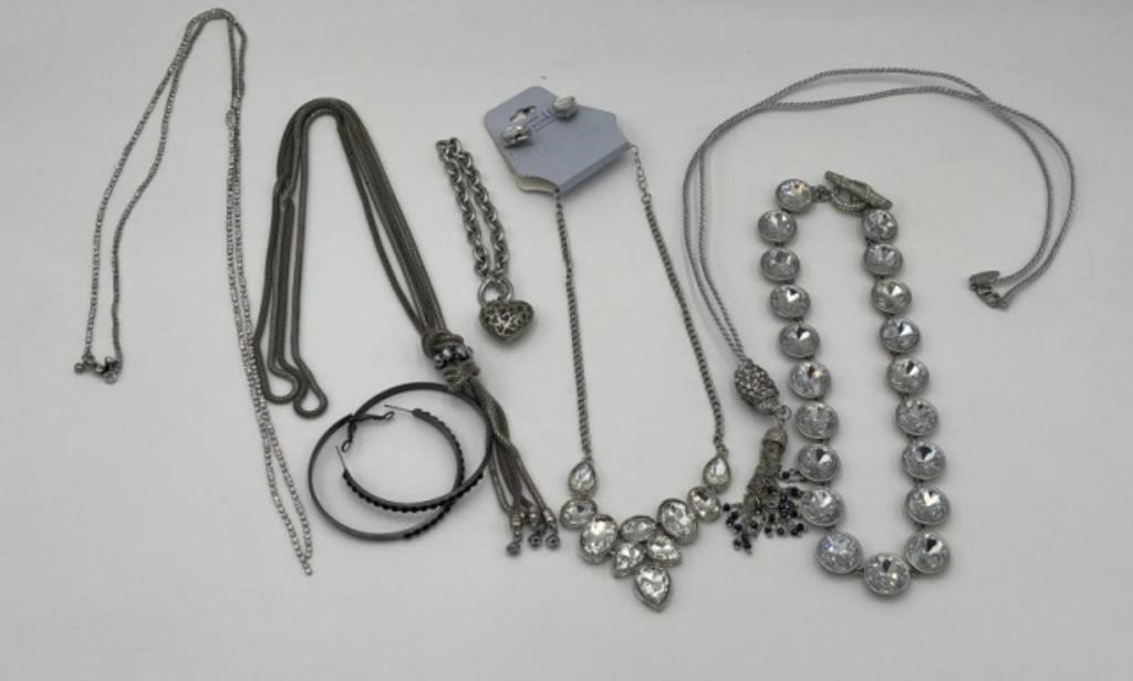 Rhinestone Necklace & Bracelet Lot