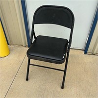 Black Cushioned Folding Chair