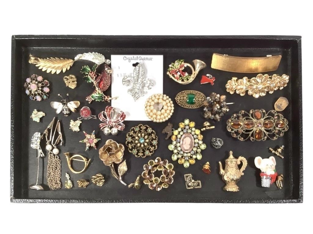 35+ Pins, Brooches & More
