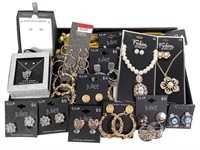 Lg Group of Earring Sets & Necklaces