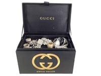 Rhinestone Bling Jewelry w/ Black Gucci Guilty Box