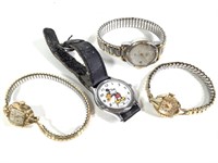 3 Ladies Wristwatches - Mickey Mouse