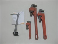 Four Assorted Pipe Wrenches One NIP