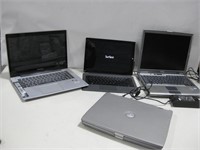 Four Laptops See Info