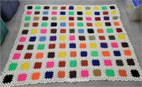 Very retro Afghan - Love the bright colors - Aprx