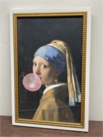 picture - girl blowing bubble