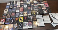 Box lot of rock cassette tapes