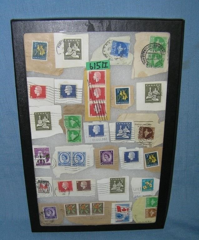 Collection of world wide postage stamps