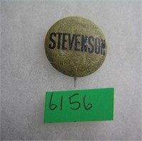 Stevenson political button