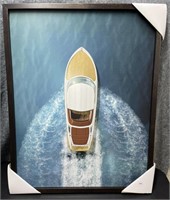 New, Just Cruising, Picture on Board Framed in