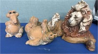 Animal Garden Statues 3 Pc