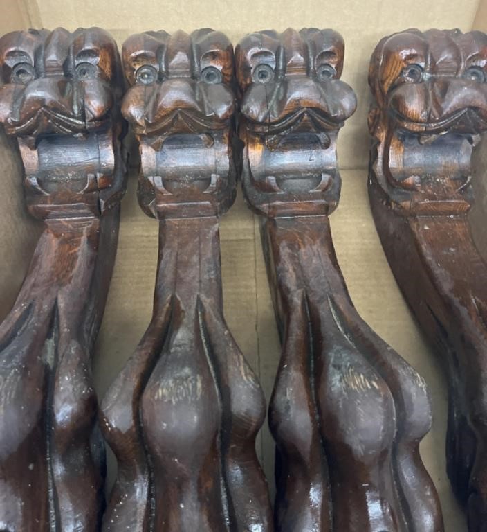 Table Legs , Animal Face And Feet 4 Pcs  , for