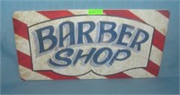 Barber Shop License plate size retro style sign