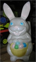 Vintage hand painted hard plastic Easter bunny
