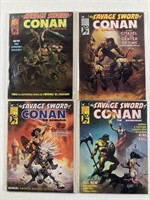 Curtis Savage Sword Conan 4 Lot Nos.6-9 1975