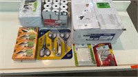 (A) 7 ASSORTED OFFICE SUPPLY ITEMS, POS ROLLS,