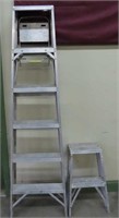 2 Aluminum Step Ladders