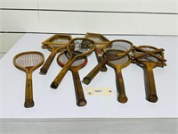 Early Wooden Tennis Racquets