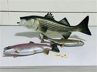 (3) Molded Fish Decorations