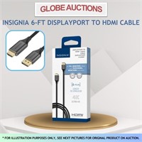 INSIGNIA DISPLAYPORT TO HDMI CABLE W/ 6-FT CABLE