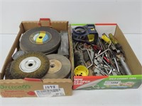 2 Trays Grinding Wheels & Assorted Wheels