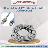 50-M CAT-6 NETWORK CABLE WITH CONNECTORS