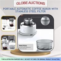 PORTABLE AUTOMATIC COFFEE MAKER W/ S.STEEL FILTER