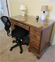 Wooden Desk and Office Chair