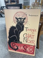 Tournee Du Chat Noir Poster on Board