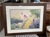 Asian Ginko Watercolor Painting