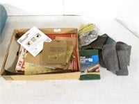 Box Of Assorted Sandpaper And Steel Wool