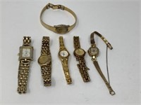 Ladies Gold Colored Dainty Watches