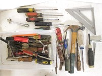 Small Tote Of Assorted Tools
