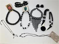 Black and White Colored Statement Jewelry