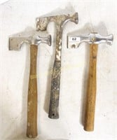 Group Of Three Drywall Hammers