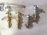 Group Of Brass Vintage Plumbing Fixtures