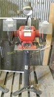 Sunex 8 Inch Bench Grinder With Stand And Lamp