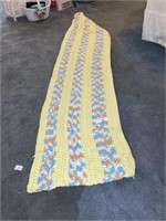 Vintage handmade crocheted table runner