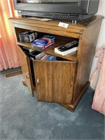 TV stand and contents