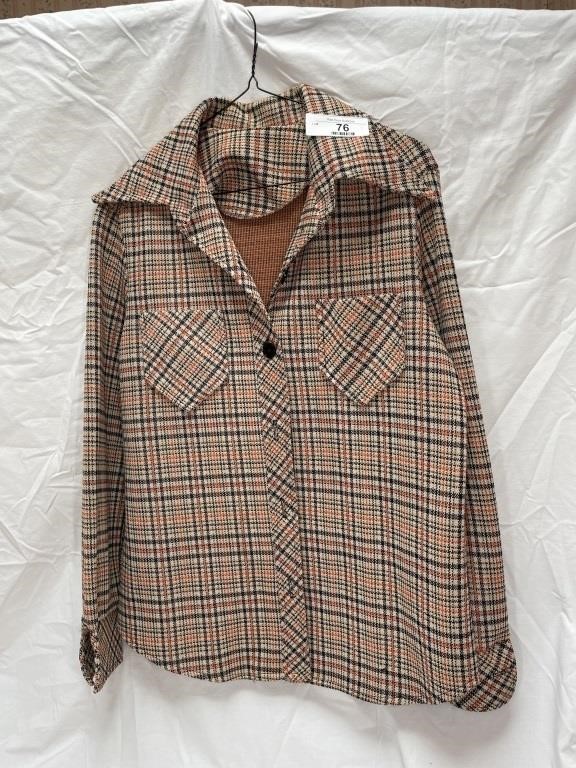 Vintage laid polyester shirt (small)