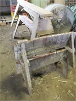 Two Sets Of Wooden Sawhorses