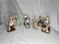 Various bisgue figurines