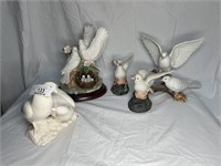 Various Dove figurines
