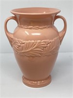 Abingdon Pottery Pink Leaf Double Handled Vase