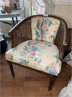 Vintage cane back chair