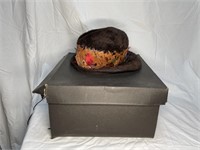 Vintage hat in box